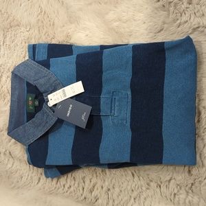 J. Crew nwt indigo rugby